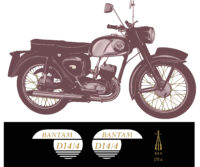 1968 BSA D14/4 + D14/4S Bantam Transfer Set